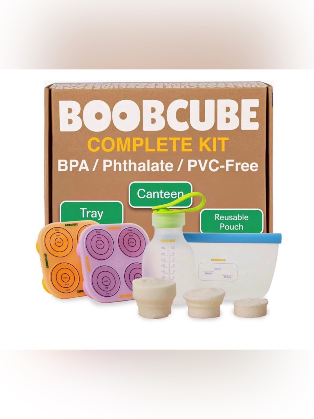 Original Boob Cube Breastmilk Storage Cube Trays Set